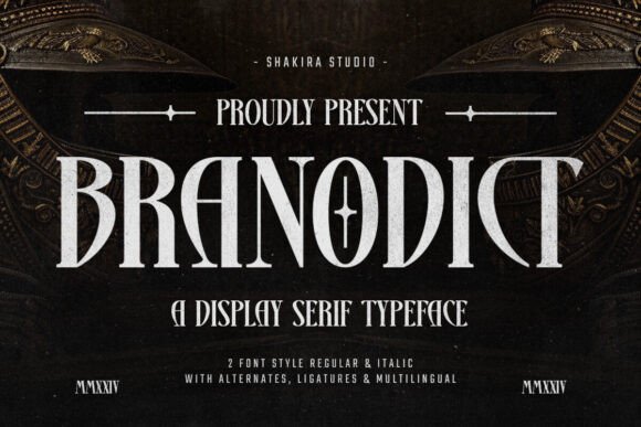 Branodict: A Modern Serif Typeface for Editorial Impact