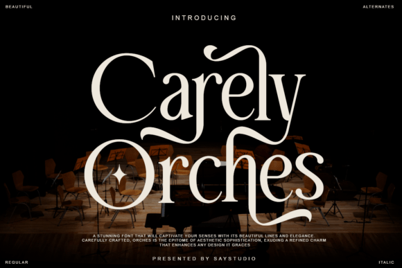 Carely Orches: A Stylish Serif Font for Branding