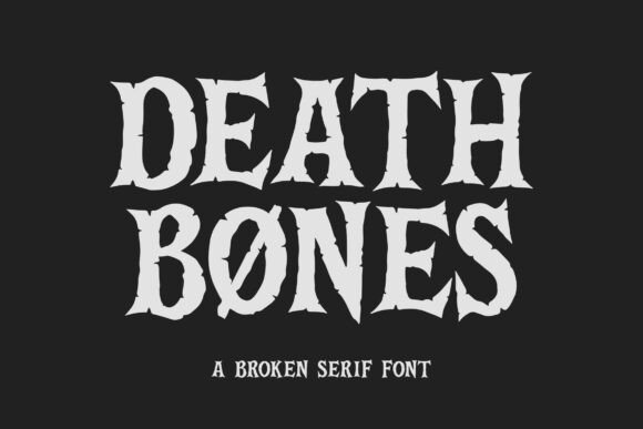 Death Bones Typeface for Editorial Design