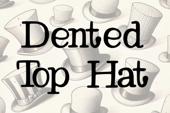Dented Top Hat: A Serif Font for Editorial Elegance