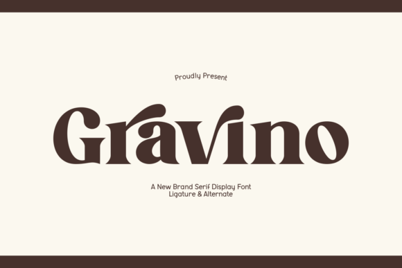 Gravino: A Chunky Serif Font for Makers