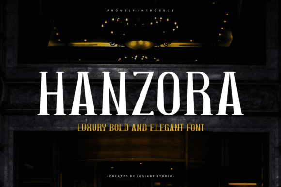 Hanzora: The Elegant Serif Font for Crafters