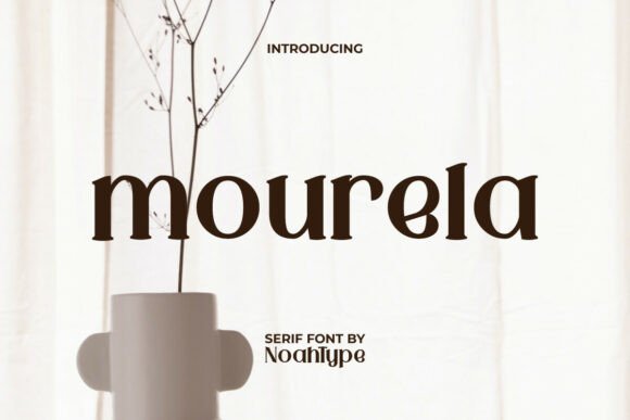 Mourela Typeface: A Bold Serif for Brand Identity