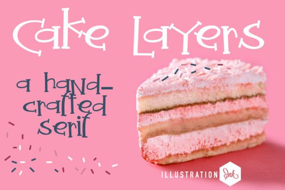 Pn Cake Layers Fn: A Whimsical Serif Font for Crafters