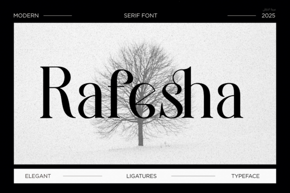 Rafesha: A Modern Serif Font for Strong Branding