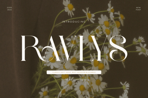 Ravlys: A Soft Serif Typeface for Elegant Editorial Design