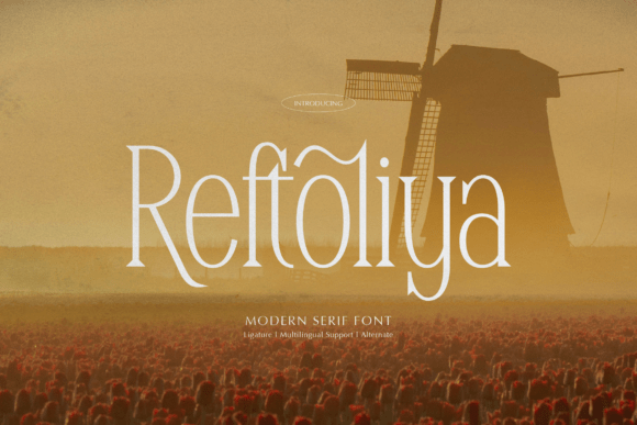Reftoliya: A Serif Font for Strong Branding