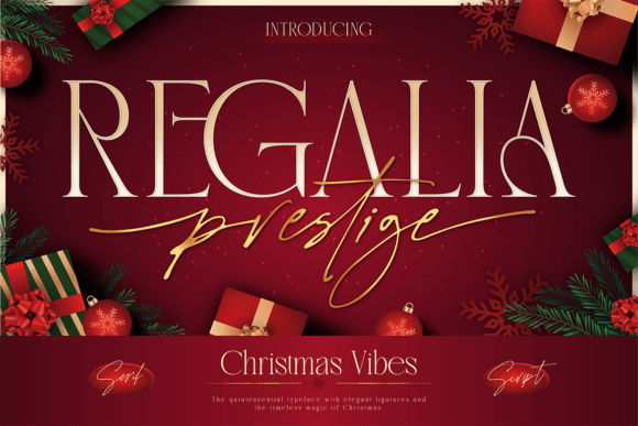 Regalia Prestige: A Serif Font for Festive Campaigns