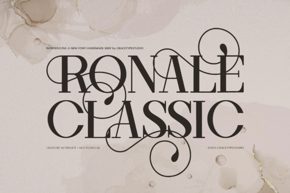 Ronale Classic: A Serif Font for Modern Campaigns