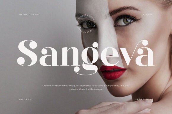 Sangeva Font: Elegant Serif for Crafters