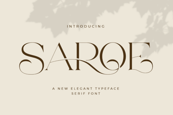 Saroe: The Serif Font That Stops the Scroll