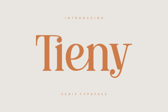Tieny: A Modern Serif Typeface for Digital Brands